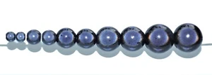 pangaeawalker AAA quality round miracle beads of 4, 5, 6, 8, 10, 12 mm, black - Picture 1 of 2