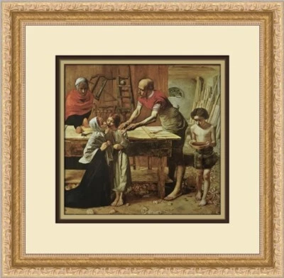 John Millais Cristo en la casa de sus padres impresión enmarcada personalizada Foto 1 de 2