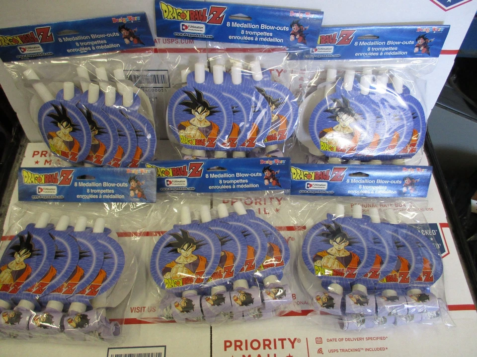 (lote de 48) DragonBall Z Blow-Outs Fiesta Regalo Favores TOTALMENTE NUEVO SELLADO DE FÁBRICA Foto 1 de 4