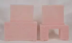 Dressing Table & Bureau Bedroom Superior Pink Plastic Dollhouse Miniature #65 - Picture 1 of 16