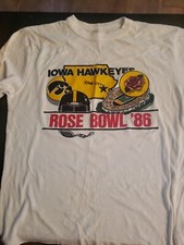 1986 Iowa Hawkeyes Rose Bowl Size Medium Shirt