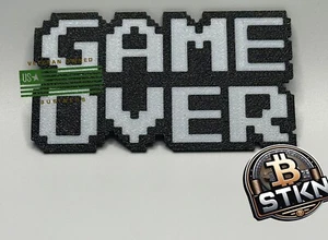 Retro 8 Bit Game Over Aufkleber Case Mod Magnet - Bild 1 von 4