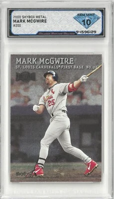 2000 Skybox Metal MARK MCGWIRE #200 💎 DSG 10 Gem Mint - Image 1 of 2