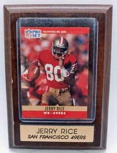 Jerry Rice NFL ProSet Card #295 And Plaque - Picture 1 of 6
