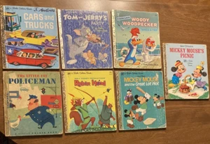 (7) Vintage Little Golden Books Lot #2 Robin Good Woody Woodpecker Cars & Trucks - Picture 1 of 23