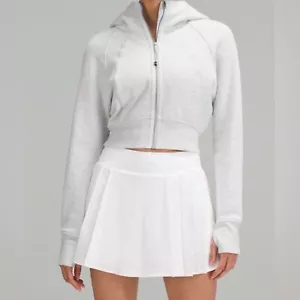 Lululemon Scuba Full Zip Cropped Hoodie Size Small Heather Gray - Picture 1 of 8