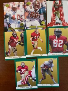 San Francisco 49ers Tom Rathman, Brent Jones, Dexter Carter, Fred Beasley, more