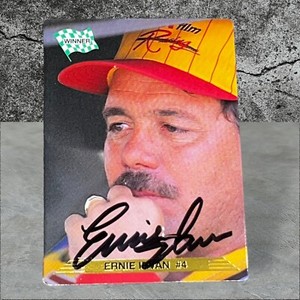 Ernie Irvan NASCAR 75 GREATEST DRIVERS autographed card 1993 ACTION PACKED #199