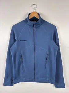 Mens Mammut Fleece Polartec Jacket Outdoor Hiking Trekking Blue Size M - Picture 1 of 10