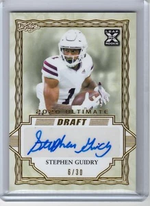 2020 Leaf Ultimate Draft Stephen Guidry Gold Auto Autograph RC #6/30 - Picture 1 of 1