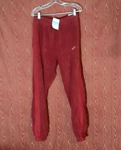 NIKE Standard Fit Taper Leg Regular Length Burgundy Joggers Size M M-Tall NWT - Picture 1 of 18