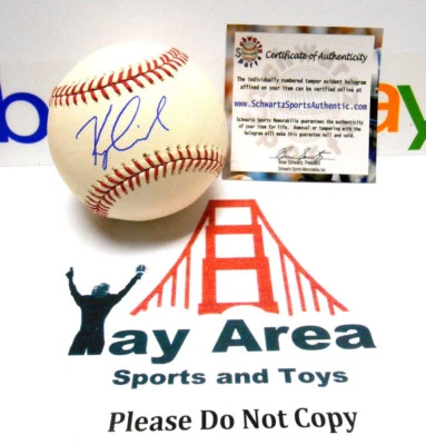 Kyle Crick Schwartz Holo Signed Auto Autographed Ball Baseball SF Giants #1 DP - Image 1 of 4