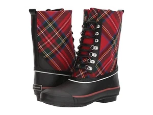 Burberry Rowlette Mid-Calf Check Rain Boots Size 35 MSRP: $295.00 - Picture 1 of 5