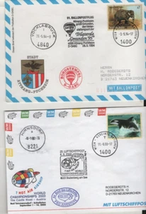 4 x Ballonpost  Österreich   bunte Mischung (6) - Picture 1 of 2