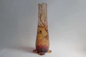 Vase verre émaillé 1900 Art Nouveau (63870) - Imagen 1 de 6