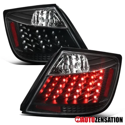 Fit 2004-2010 Scion tC Black LED Rear Tail Lights Brake Lamps Left+Right 04-10 Foto 1 de 4