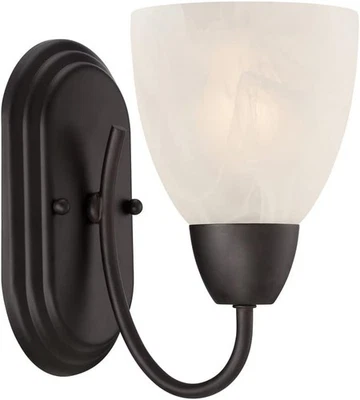 Aplique de pared Designers Fountain 15005-1B-34 Torino, 1 luz, bronce frotado con aceite  Foto 1 de 4