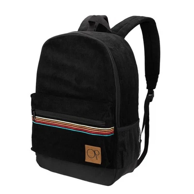 Mochila de pana negra OG para viajes deportes mochila informal de 15,6 pulgadas Foto 1 de 4