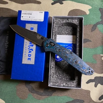 Benchmade Osborne 940BK-2404 / CPM-Magnacut / Arctic Storm Fatcarbon CF 手柄 — 第 1/4 张图片