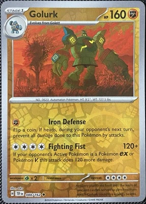 Golurk 088/162 SV05: Temporal Forces Reverse Holo - Pokémon Card - Image 1 of 2