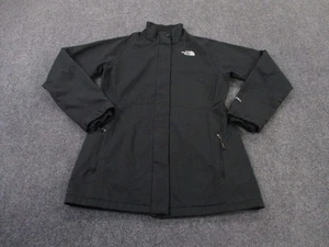 North Face Jacket Womens L Black TNF Apex Softshell Outdoors Hiking Fleece Lined - Picture 1 of 11