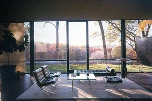 Fund ARCHITEKTUR 35mm DIA GLAS HAUS ARCHITEKT PHILIP JOHNSON 58 LA 85 P - Bild 1 von 1