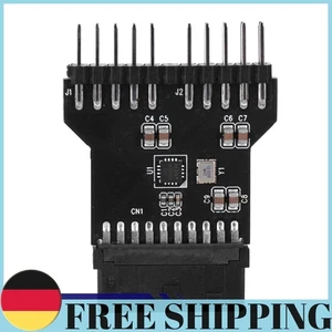 USB 3.0 19PIN To USB 2.0 9PIN Header Splitter Adapter 1 To 2 Extension RGB Fans - Afbeelding 1 van 12