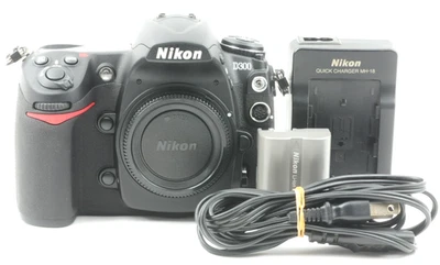 US Duty Paid Nikon D300 12.3MP Digital SLR Camera Black Body SC 19,756 Near Mint - Image 1 of 4