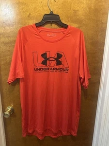 Under Armour men’s short sleeve red tshirt size 2XL loose tshirt - Picture 1 of 4