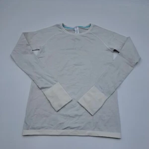Ivivva By Lululemon Shirt Girls 12 Gray Performance Thumb Hole Sleeve Pullover - Picture 1 of 9