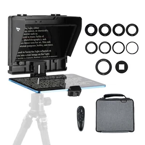 Phone ipad Protable Teleprompter Recording Remote Control Camera Live Streaming - Picture 1 of 12