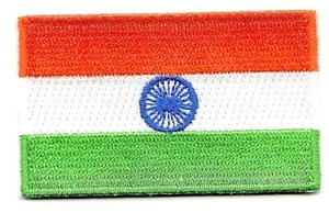 INDIA FLAG Iron On Patch 2 1/.2" Flags Symbol - Picture 1 of 1