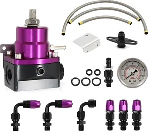Adjustable Universal 6AN 1/8" Fuel Pressure Regulator EFI Bypass Return 0-100psi - Picture 1 of 5