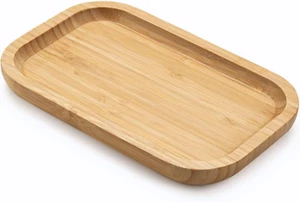 Bamboo Vanity Tray, Bathroom Counter Tray, Toilet Tank Tray, Bathroom Tray for O - Picture 1 of 12