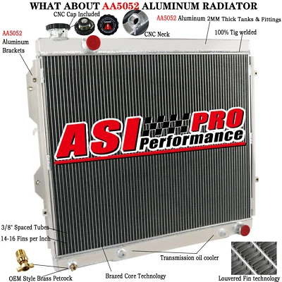 3 Row Aluminum Radiator For 2000-2006 Toyota Tundra Base Limited SR5 4.7L V8 ASI - Image 1 of 4