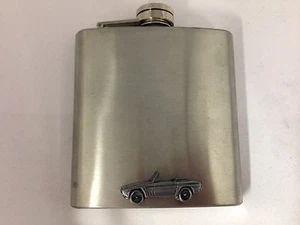 Reliant SS1 ref200 pewter effect car on a 6oz Stainless Steel Hip Flask - Picture 1 of 1