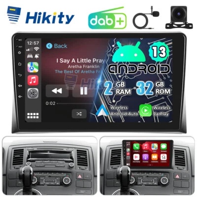 DAB+ CarPlay Android 15 Radio Für VW T5 Transporter Multivan Navi WIFI BT Kamera - Bild 1 von 4