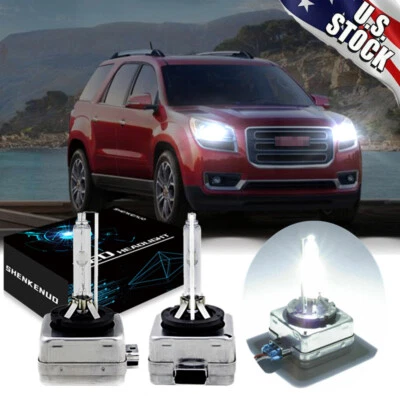 For GMC Acadia 2007-2012 - 2X D1S HID Headlight Low High Beam Conversion Bulbs - Image 1 of 4