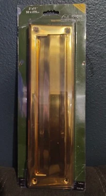 National Hardware Home Designs Brass Finish Mail Slot 2"x11" 50x279mm N197-905 - Image 1 of 4