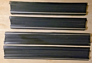 81 - 91 Mercedes Benz W126 500SEL Door Sill Set - Black - Picture 1 of 4