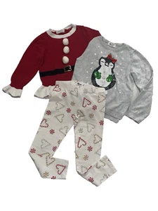H&M Girls Christmas Sweater Bundle Size 4-6Y - Picture 1 of 9