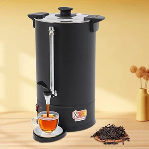 15L Commercial Stainless Coffee Urn Hot Water Dispenser Electric Coffee Pot - Picture 1 of 18