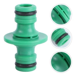 2 Stück Doppel Stecker Schlauchverbinder Schnellkupplung Gartenschlauch Armaturen Zubehör - Bild 1 von 12