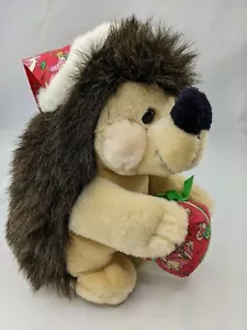 Fiesta Erizo Peluche Navidad Sombrero Regalo 10 Pulgadas XS11949 Peluche Juguete - Imagen 1 de 9