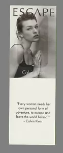 Werbekarte + Patch - Advertising Card - Escape von Calvin Klein - Bild 1 von 1