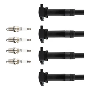 4 Ignition Coils & Iridium Spark Plugs for Dodge Attitude 2012-2013/2006-2011 L4 - Picture 1 of 12