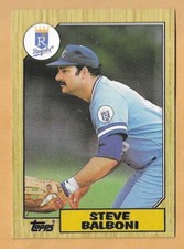 STEVE BALBONI KANSAS CITY ROYALS #240 - TOPPS NM-MT 1987