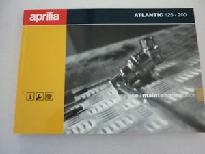   LIBRETTO USO E MANUTENZIONE APRILIA ATLANTIC 125-200 CC - Foto 1 di 1