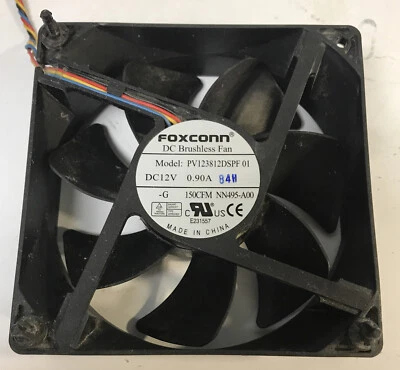 FOXCONN 12CM DC 12V 0.90A PV123812DSPF 01 120*120*38MM DELL COOLING FAN - Image 1 of 4