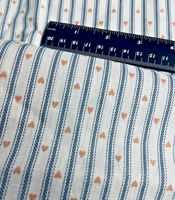 Corazones y rayas azules y rosas pasteles de colección de los 90 Grannycore/Cottagecore BTFQ Foto 1 de 3